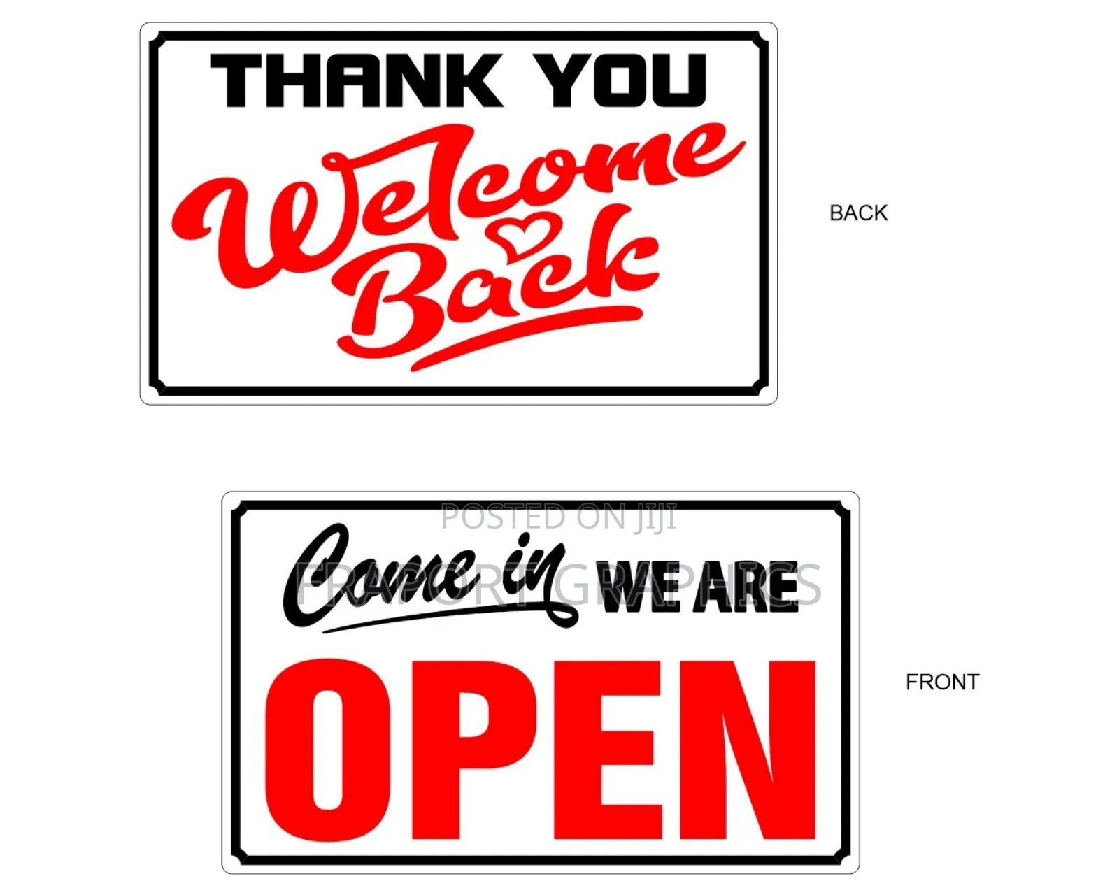 Perspex /Acrylic Signs