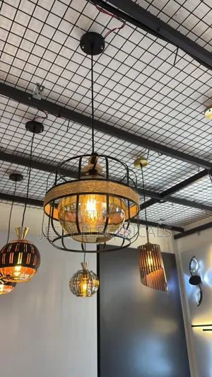 Light Industrial Semi-Flush Mount Ceiling Light