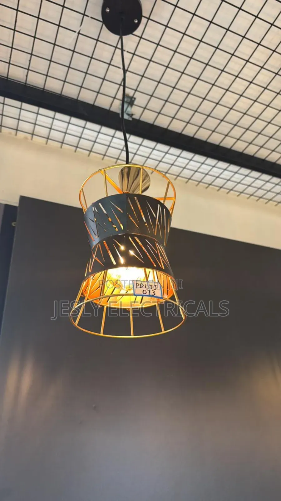 Black Gold Chandelier Shade Simple