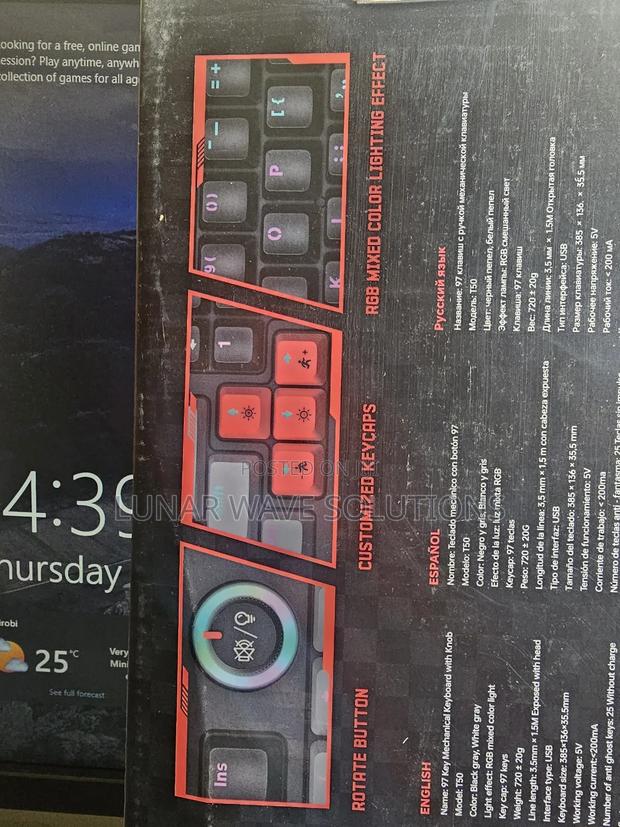 Esports/Office Mechanical Keyboards T50 - thumbnail 5