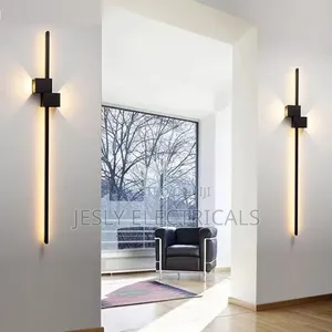 Wall Sconces 36" Black Led Linear Wall Light Fixture