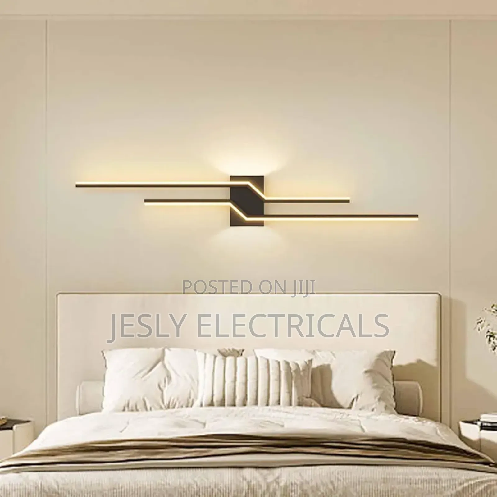 : Dudsme Linear Metal Wall Lamp for Bedroom