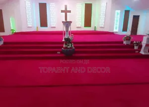 Elegant Long Lasting Church Pulpit Wall to Wall Carpet
