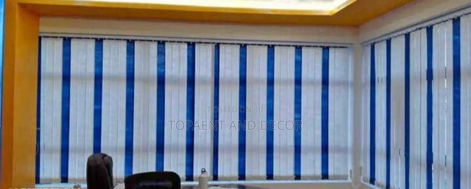 Stylish Vertical Office Window Blinds for Large Windows