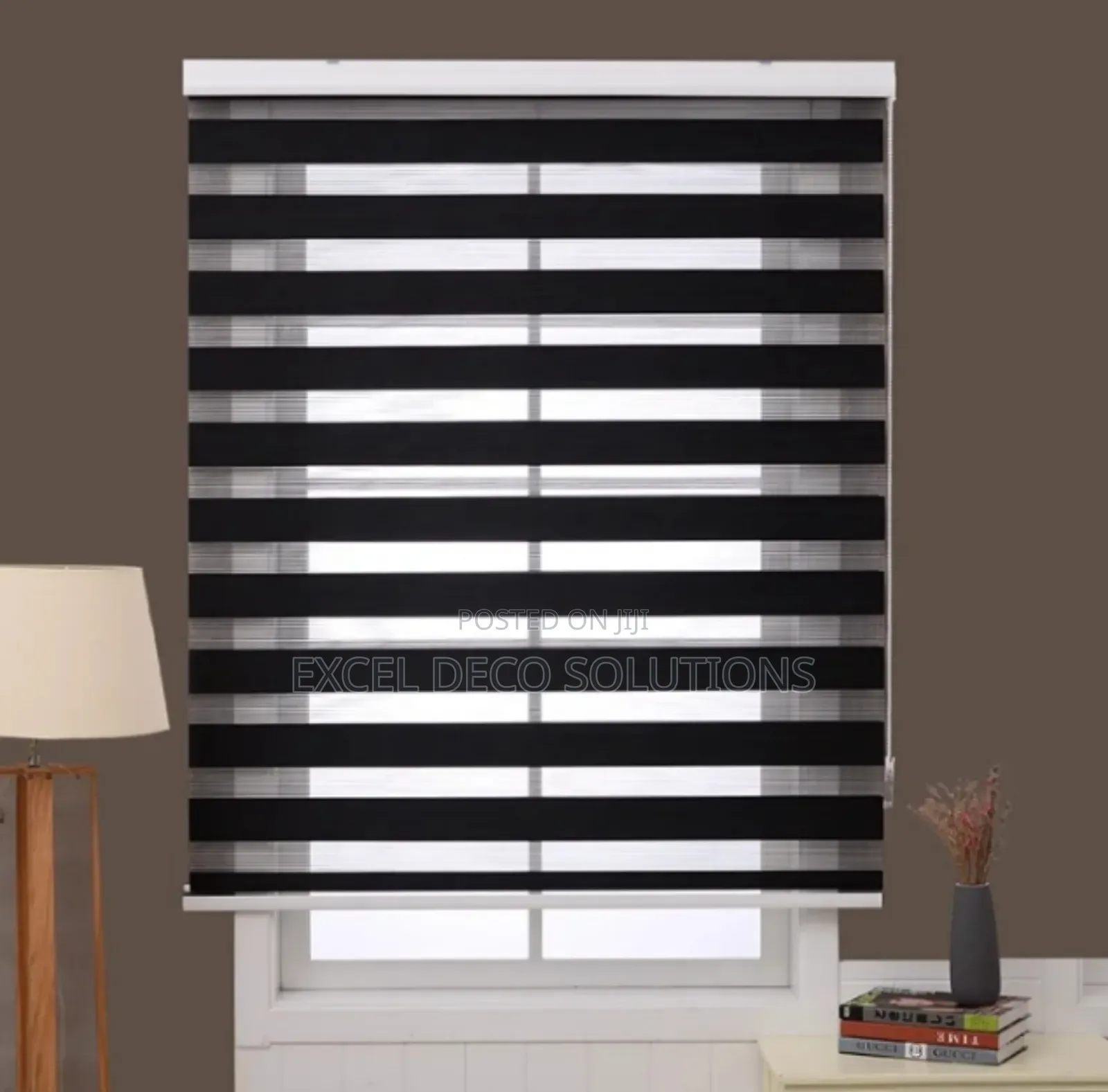 Home Office Window Zebra Roller Blinds