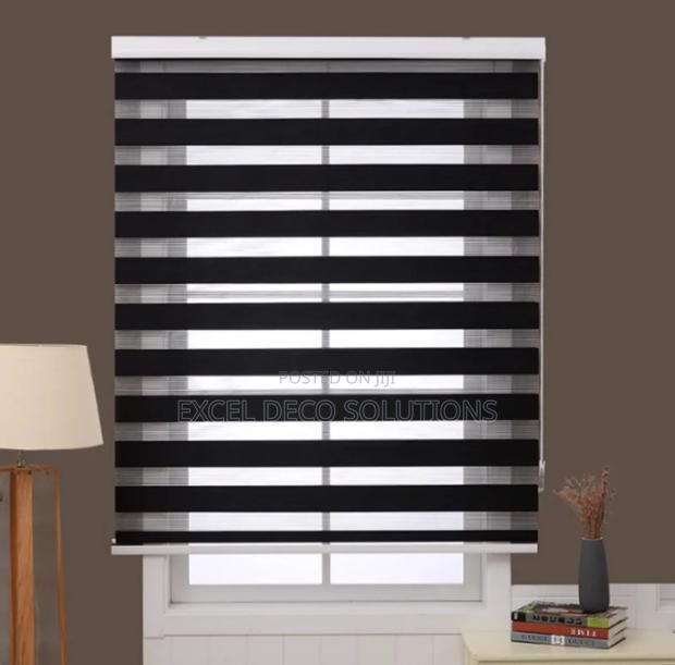 Home Office Window Zebra Roller Blinds