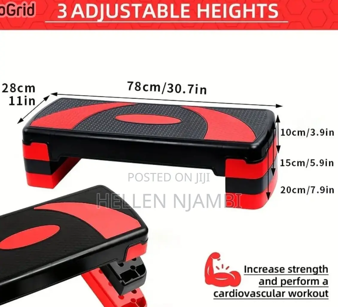 Workout Aerobic Stepper Adjust 4"-6"-8"
