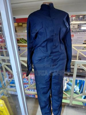 Navy Blue Plain Overall - main view