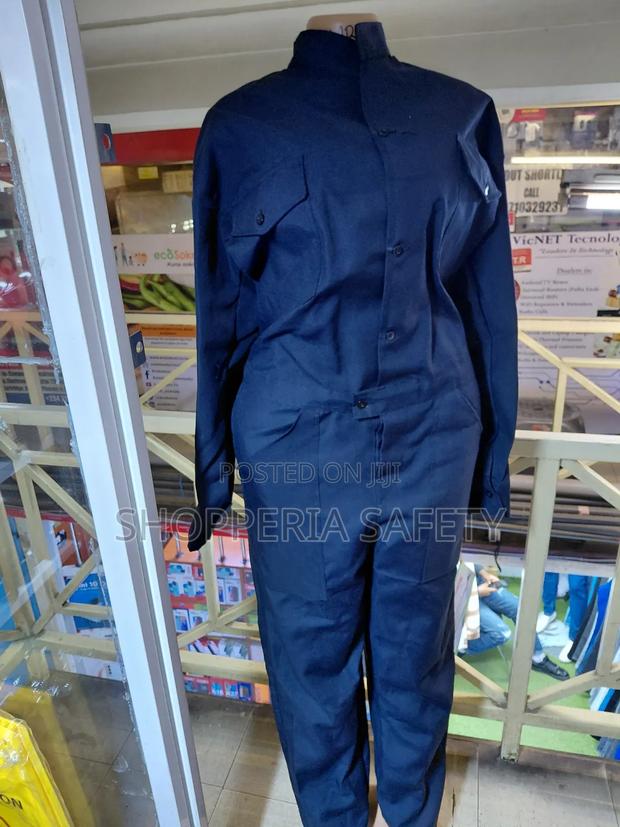 Navy Blue Plain Overall