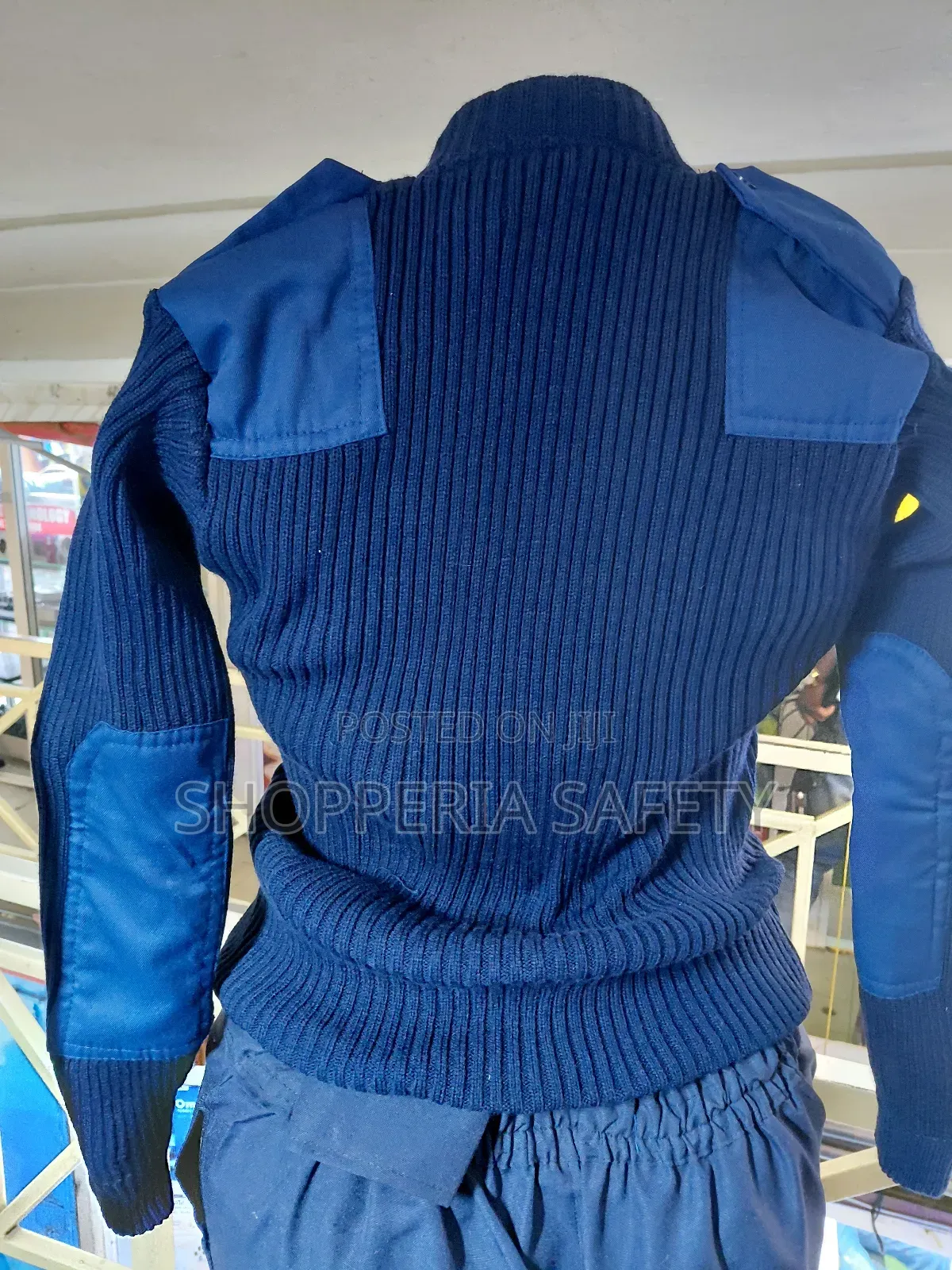 Navy Blue Security Sweater