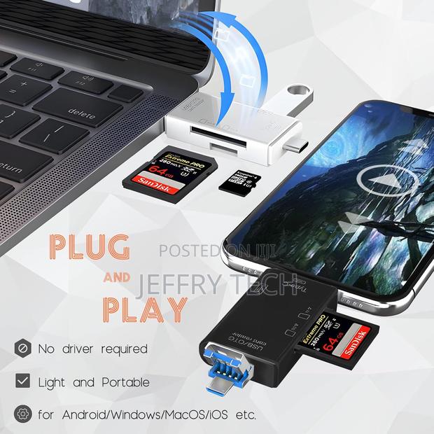 Micro Sd Card Reader for Android, Micro Sd Card to Usb Adapter, Usb C - thumbnail 2
