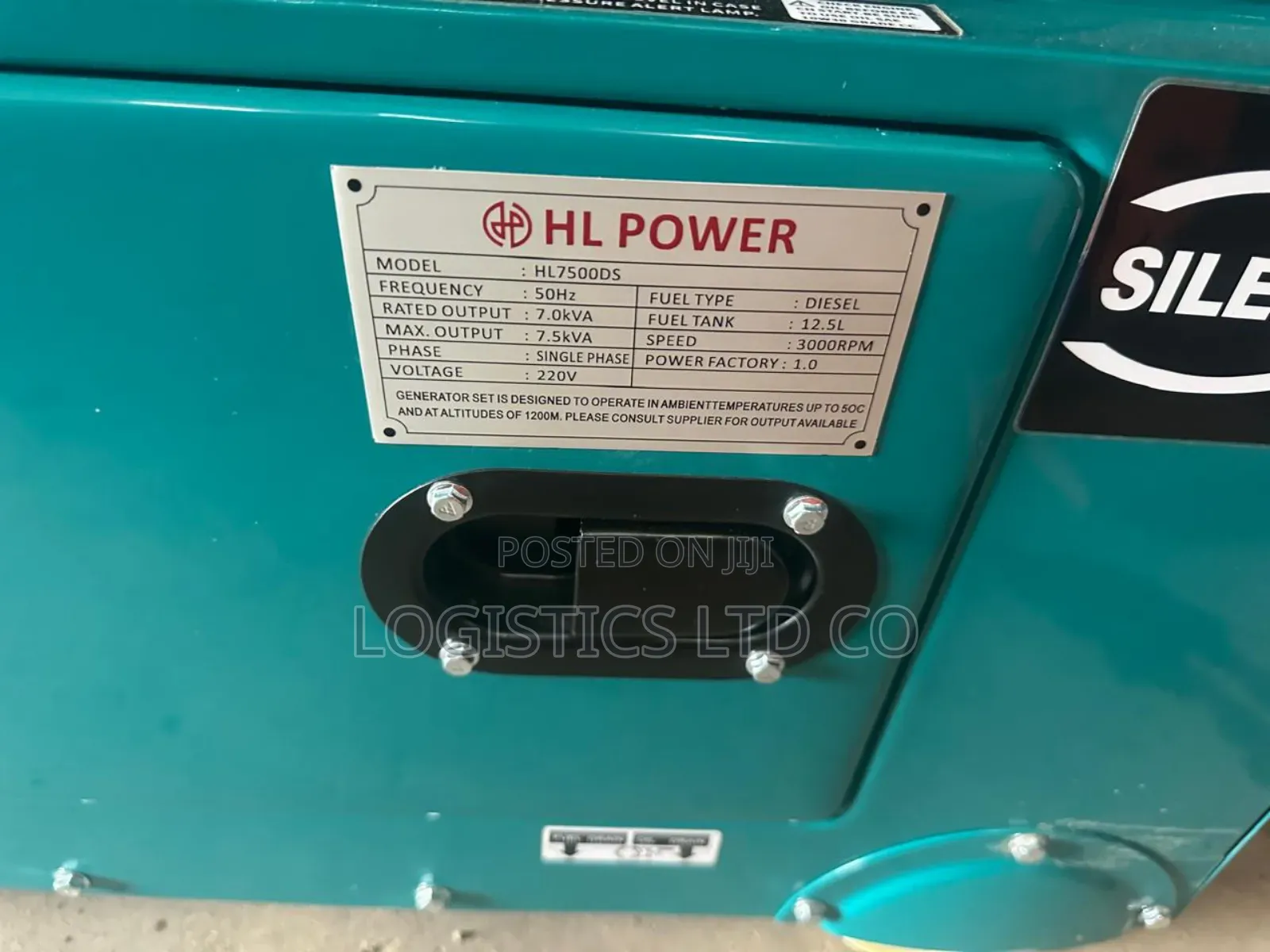 Hl Power Hl7500ds 7.5kva Silent Diesel Generator