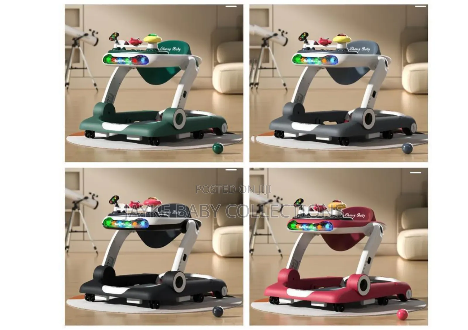 6-in-1 Music Baby Walker With Lights Wheels