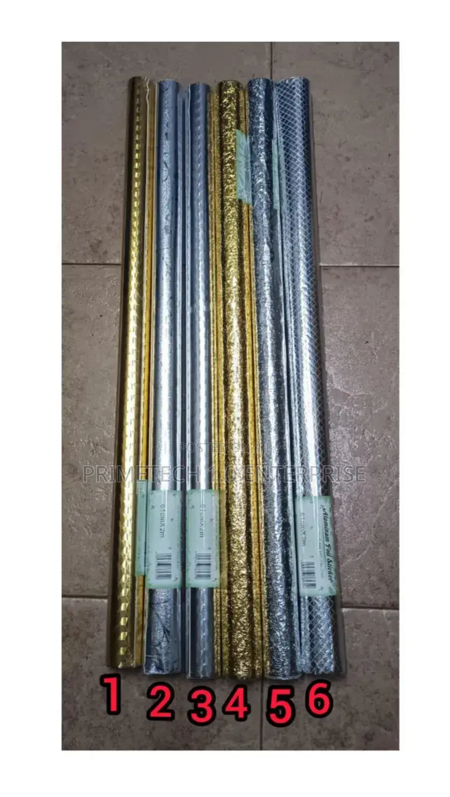 Aluminium Foil Sticker 61cm by 2m