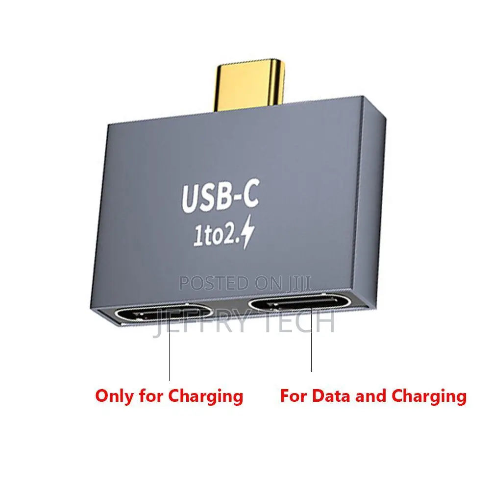 Phone 1 to 2 Adapter Type-C Splitter Pd Charger Data Transfer Usb C Ma