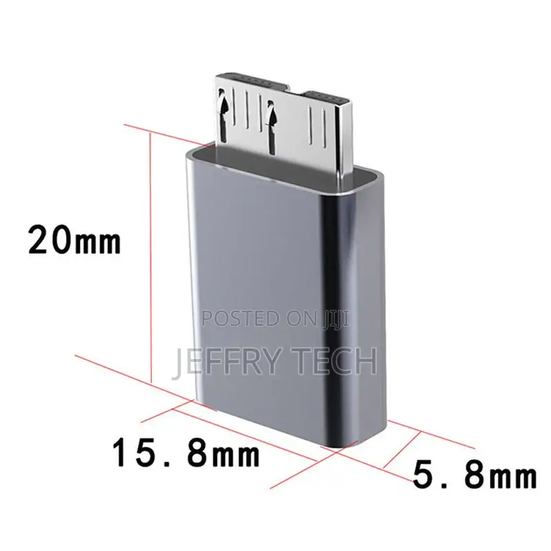 Usb Adapter Typec Female to Usb3.0 Microb Male Connector