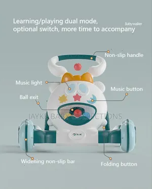 Dual Mode Baby Walker With Music Lights