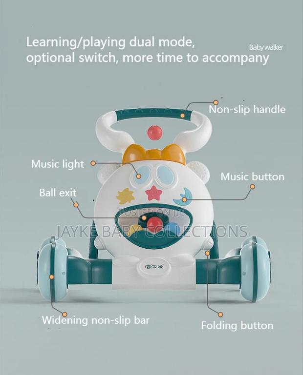 Dual Mode Baby Walker With Music Lights - thumbnail 4