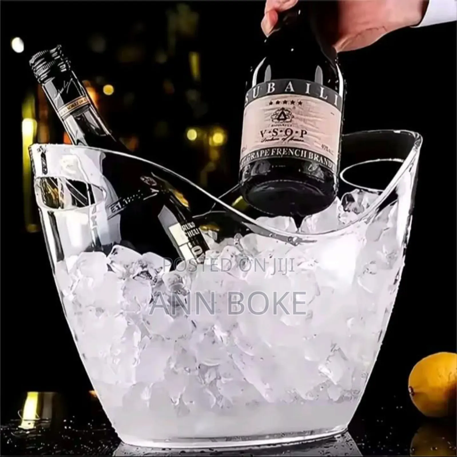 *Portable Acrylic Ice Bucket* Material; Acrylic