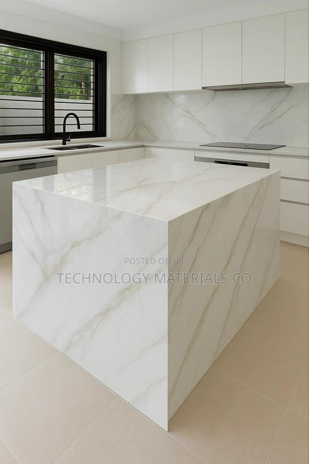 Marvel Gold White Island Sintered Stone 10.5ft By 5.2ft - main view