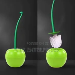 Toilet Brush and Holder Cute Cherry Shape