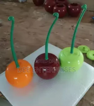 Toilet Brush and Holder Cute Cherry Shape