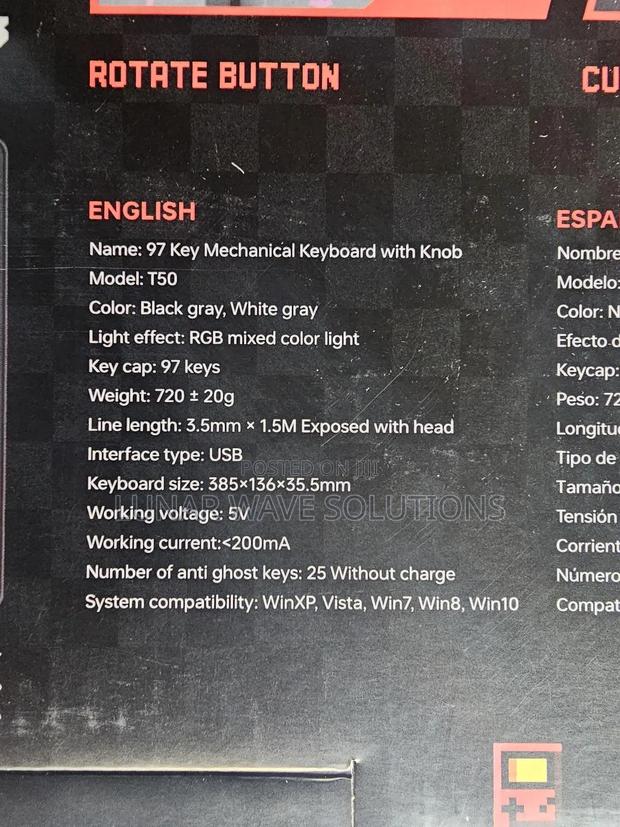 Esports/Office Mechanical Keyboards T50 - thumbnail 4