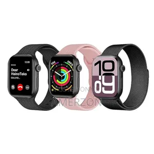 Hainoteko Sq17 Smart Watch With Amoled Display 3 Pair Straps