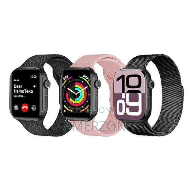 Hainoteko Sq17 Smart Watch With Amoled Display 3 Pair Straps