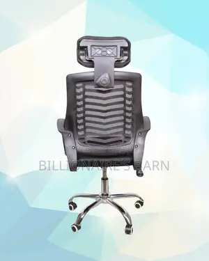 Secretarial Mesh Chair | Space-Saving Swivel Base