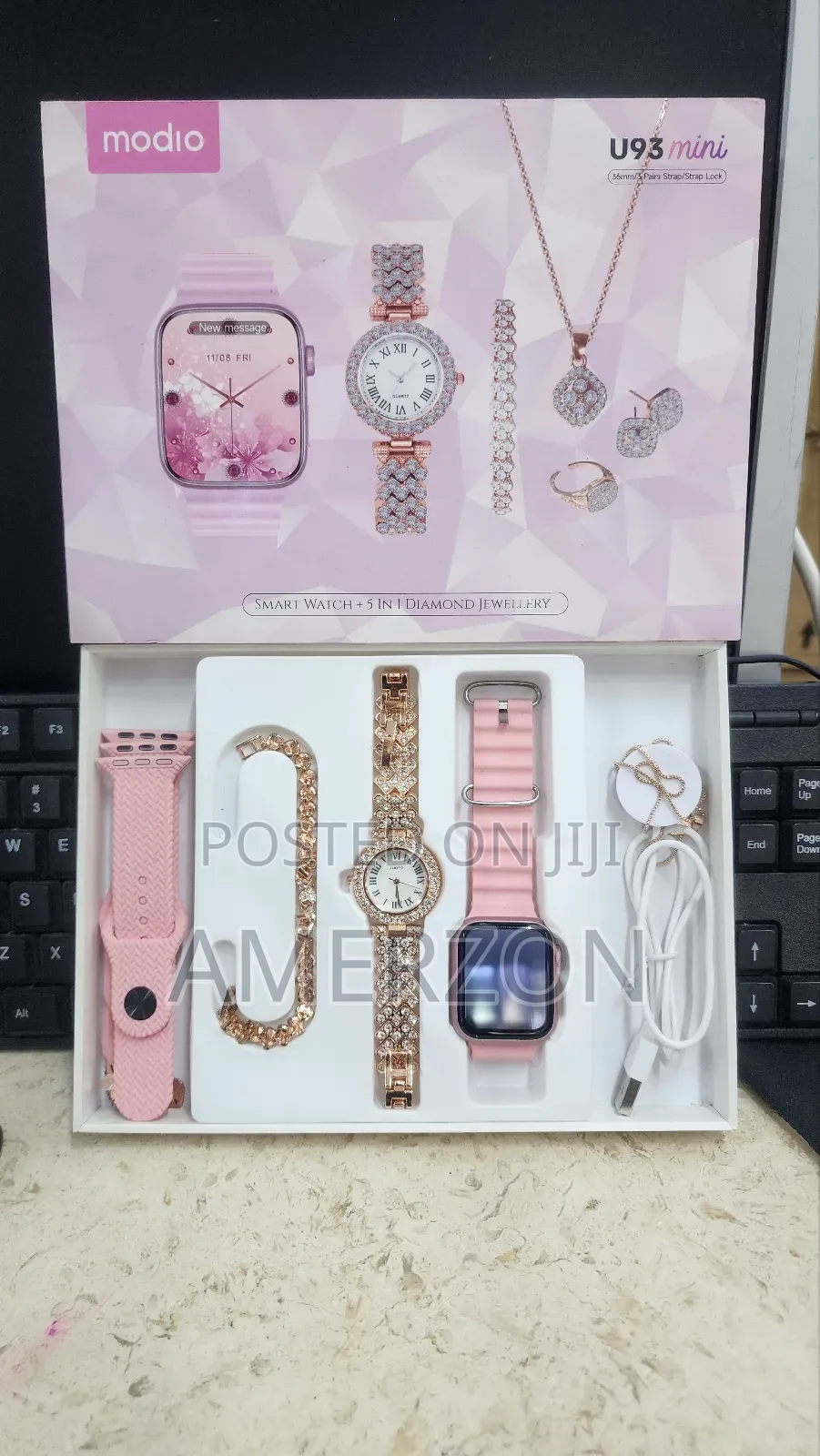 Modio U93 Mini 40 Mm Smart Watch With 3 Pair Strap