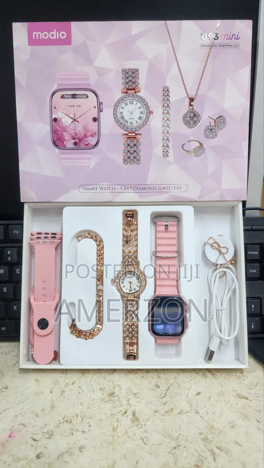 Modio U93 Mini 40 Mm Smart Watch With 3 Pair Strap