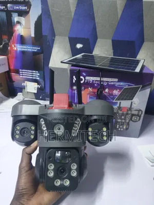 3 Lens 3 Screens 4g Solar PTZ With Alarm Siren