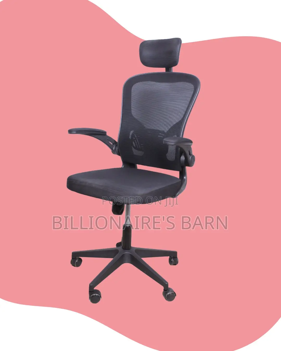 Grey Ergonomic Office Chair | Heavy-Duty Steel Frame