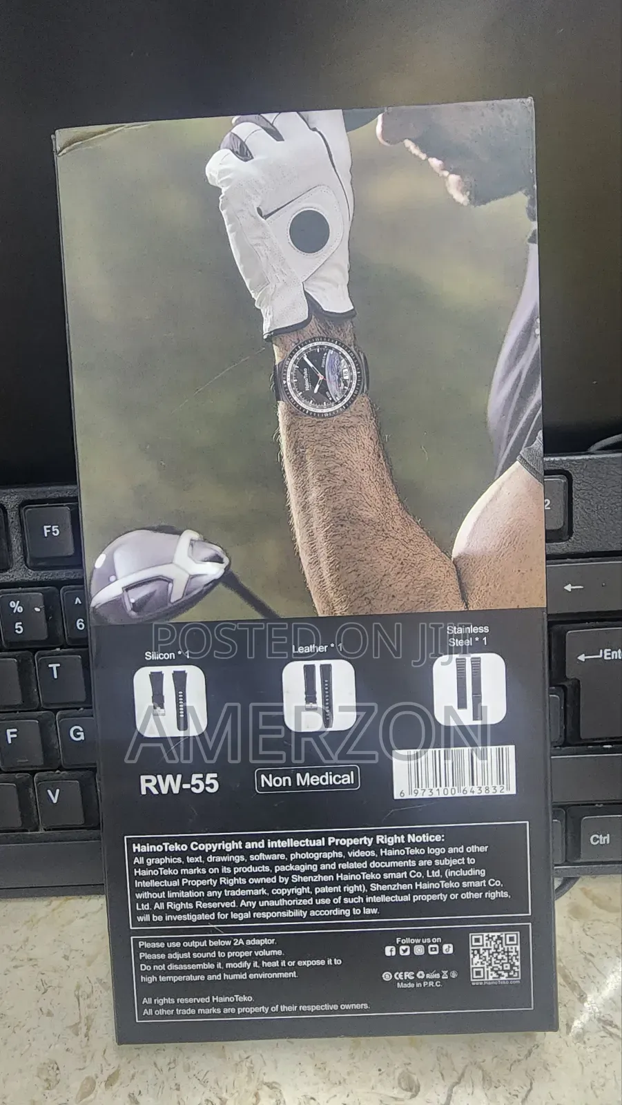 Haino Teko Rw-55 Amoled Smartwatch With 3 Straps – German Engineer