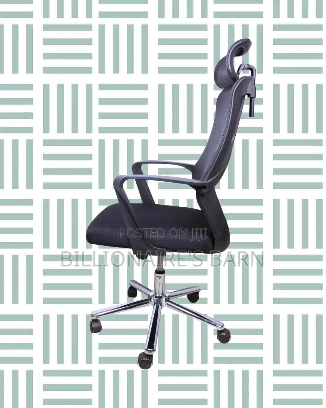Quiet-Roll High Back Mesh Office Chair — Boosts Posture Focus