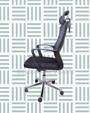 Quiet-Roll High Back Mesh Office Chair — Boosts Posture Focus