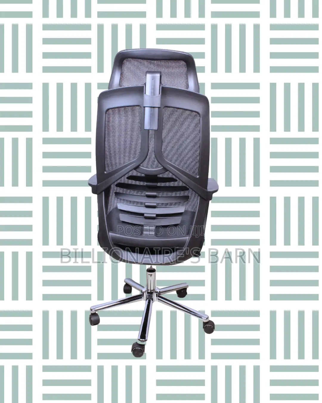Quiet-Roll High Back Mesh Office Chair — Boosts Posture Focus
