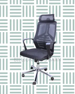 Quiet-Roll High Back Mesh Office Chair — Boosts Posture Focus
