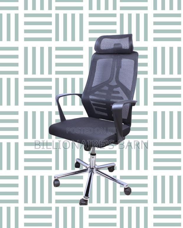 Quiet-Roll High Back Mesh Office Chair — Boosts Posture Focus - thumbnail 3