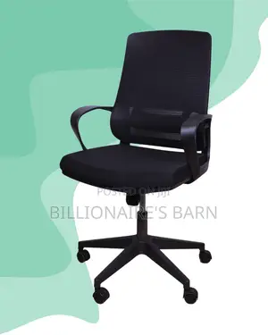 Imported Black Ergonomic Mesh Office Chair | High-Density Foam Seat