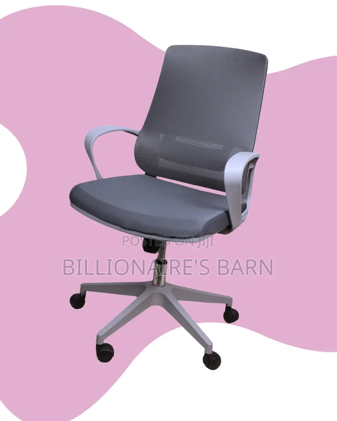 Grey Ergonomic Mesh Office Chair (Imported) — Limited Stock