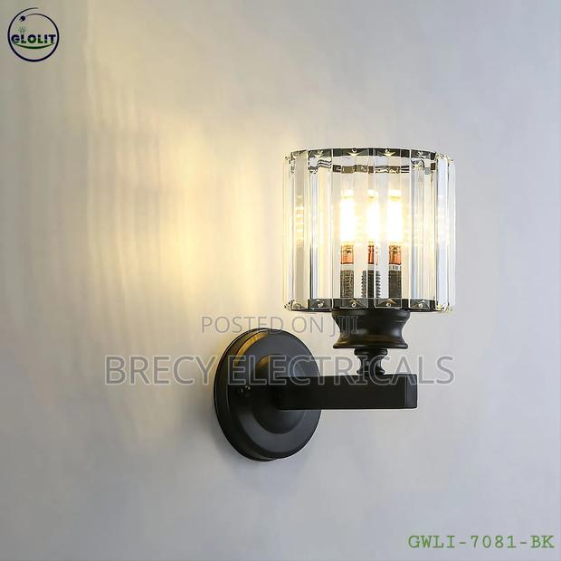 Black Crystal Wall Light - main view