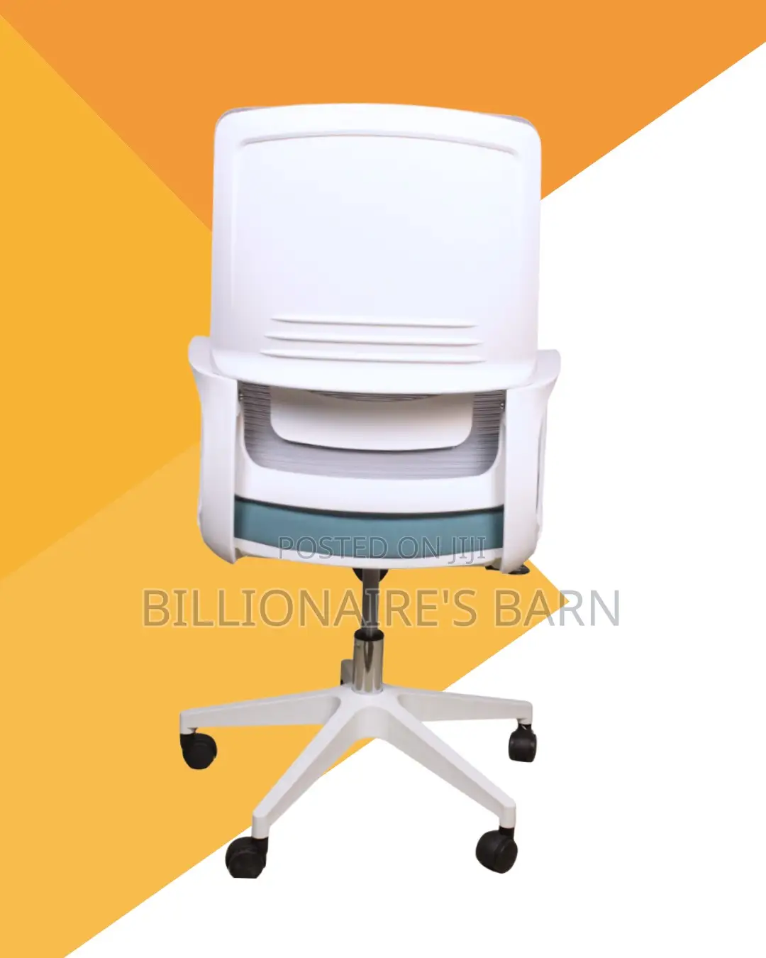 White Ergonomic Mesh Office Chair | Premium Steel Frame