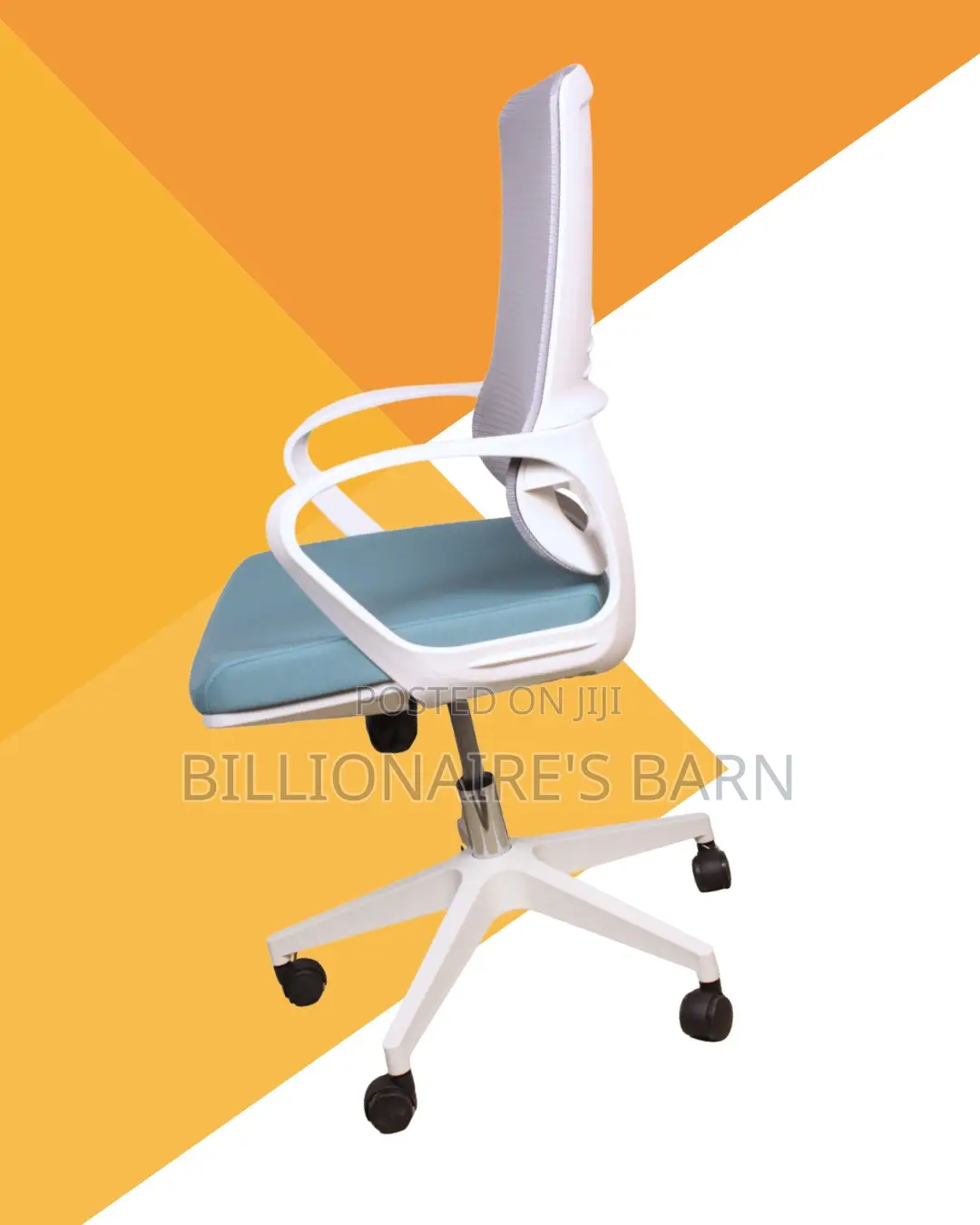 White Ergonomic Mesh Office Chair | Premium Steel Frame