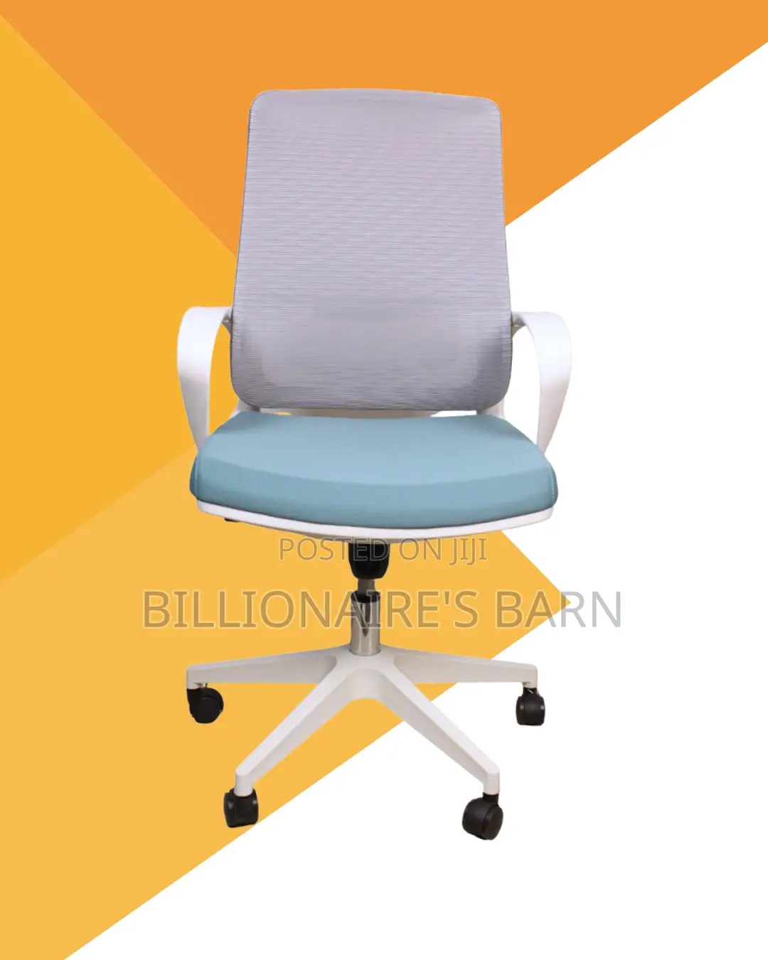 White Ergonomic Mesh Office Chair | Premium Steel Frame