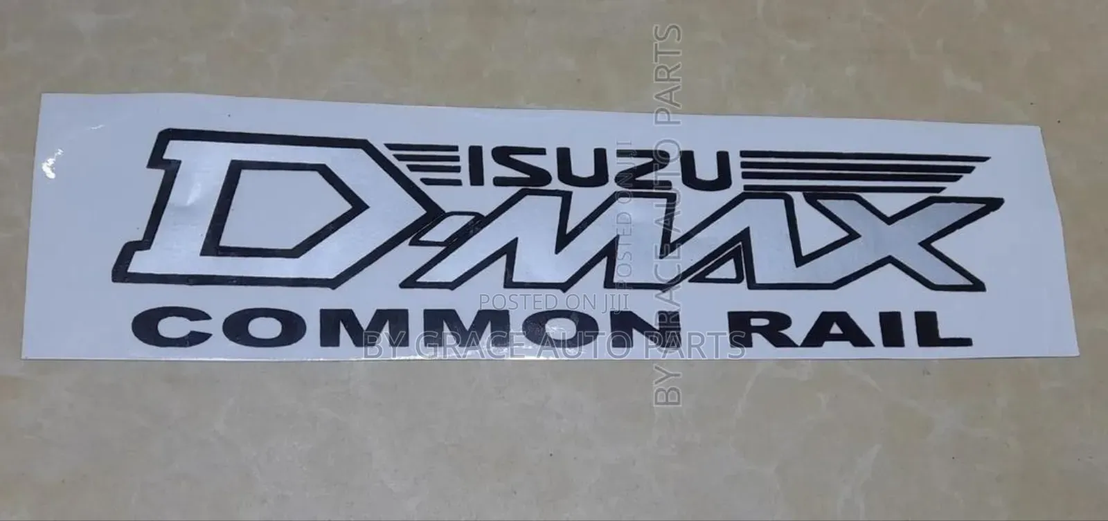 Isuzu D-Max Common Rail Sticker.