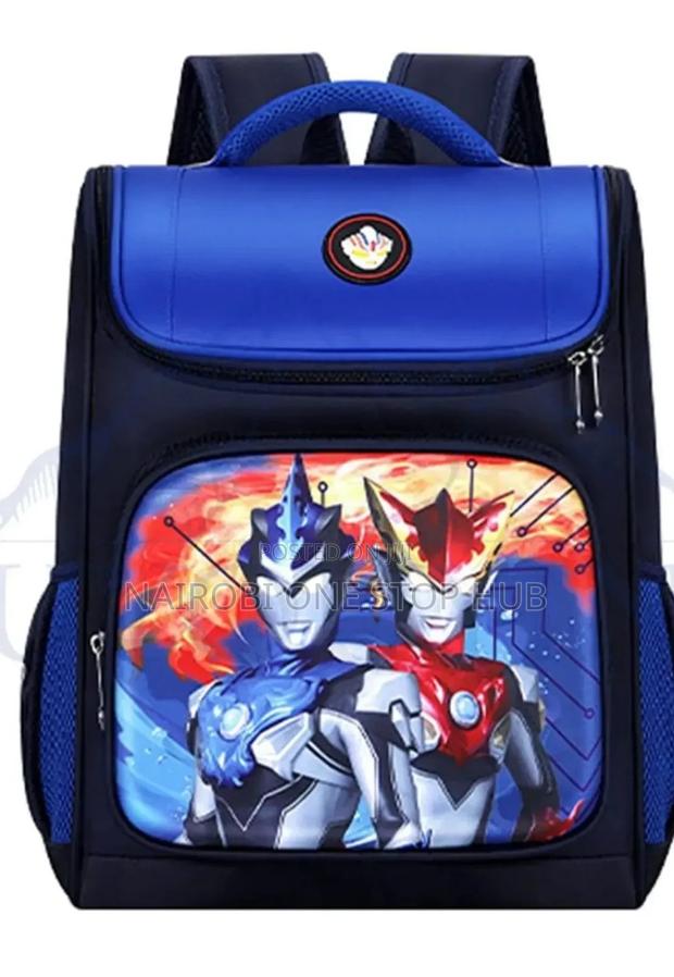 Cute Cartoon Themed High Quality School and Travel Backpack Bag - main view