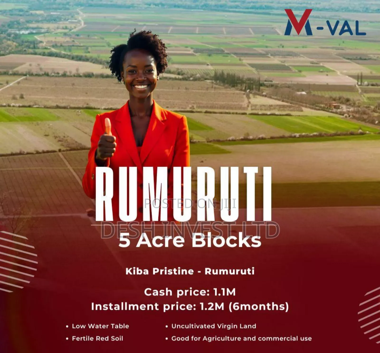 Rumuruti 5 Acres Blocks for Sale
