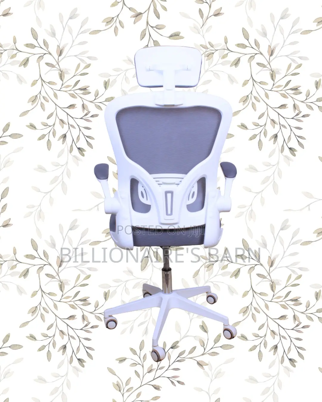 White Ergonomic Office Chair | Best-Seller Padded Armrests